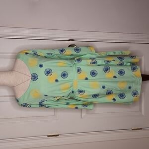 Ava Lynn Seafoam Green Tie Waist Dress Size L NWT